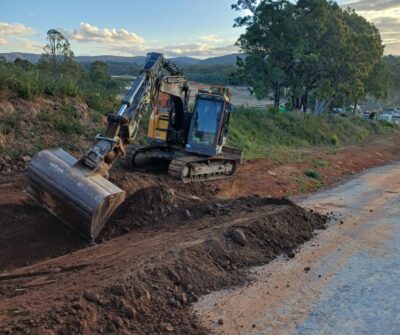 "Pavitt Group team constructing a new road segment in Southeast Queensland.